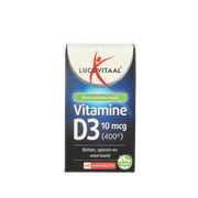 Lucovitaal Vitamine D3 10mcg (400IE) vegan 60.00 Kauwtabletten