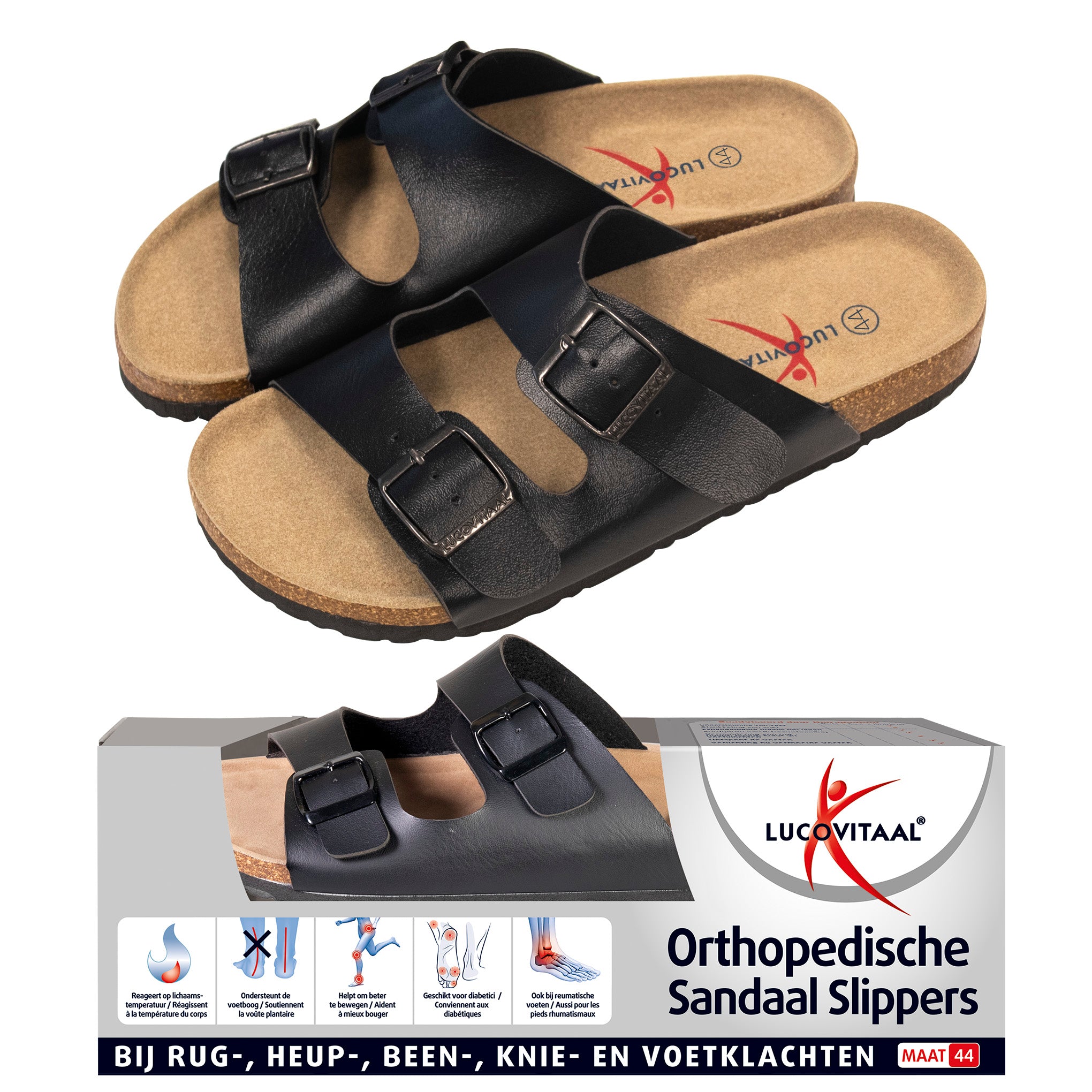Lucovitaal Orthopedische sandalen maat 44 1 Paar