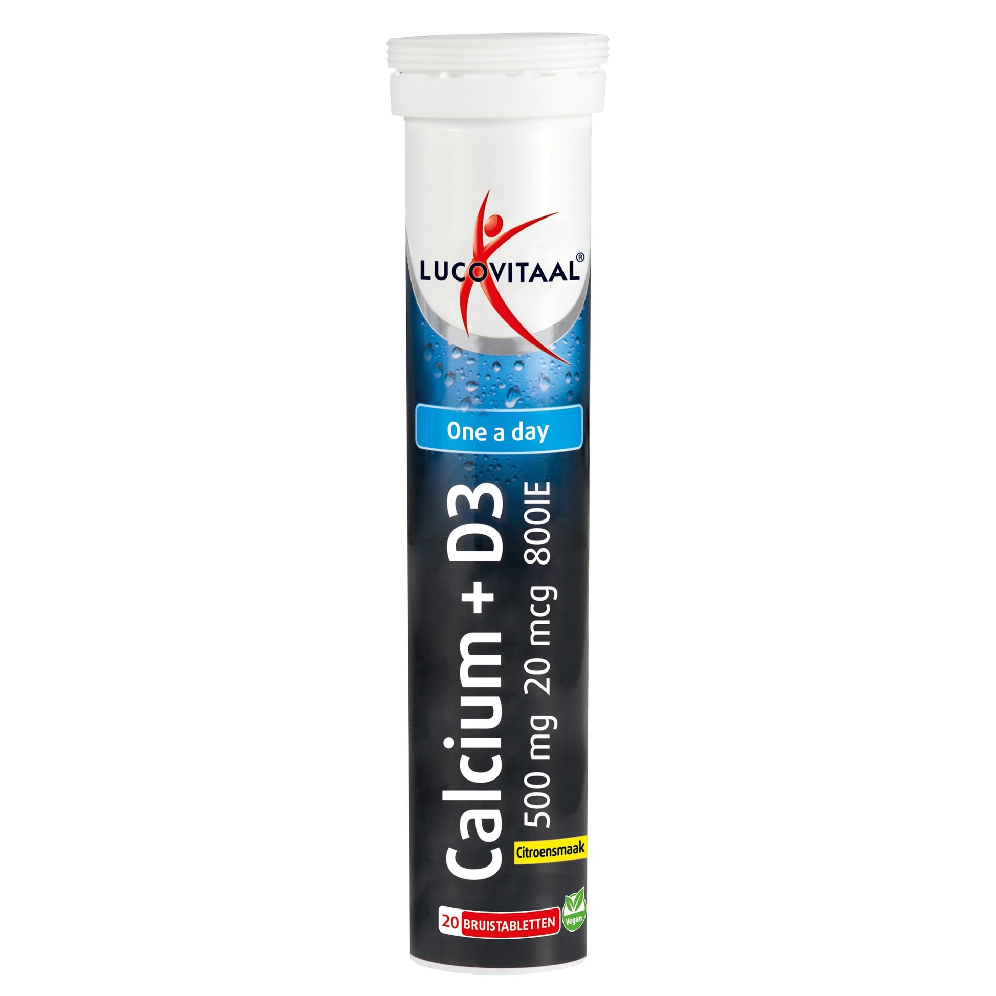 Lucovitaal Calcium + D3 citroen 20 Bruistabletten