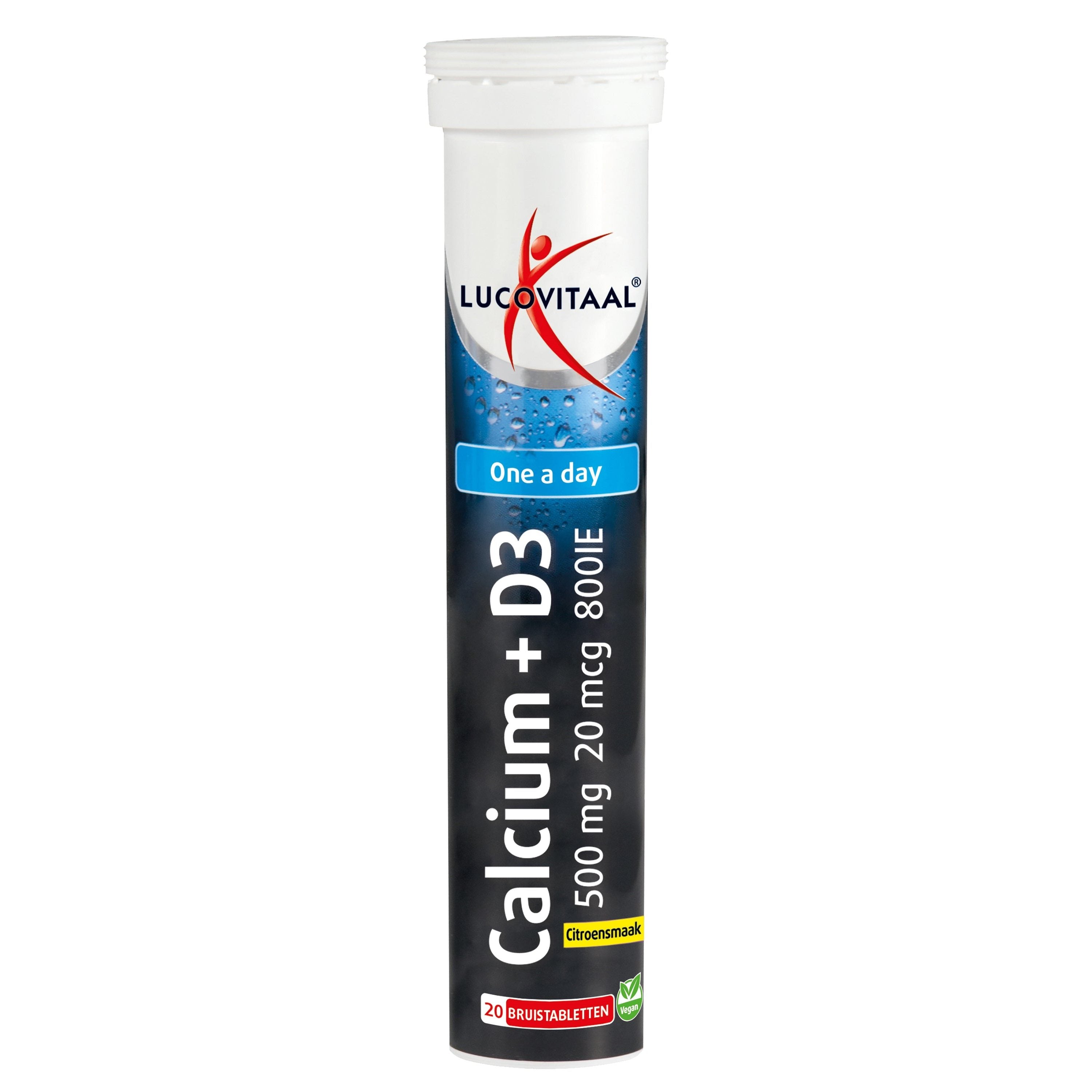 Lucovitaal Calcium + D3 citroen 20 Bruistabletten