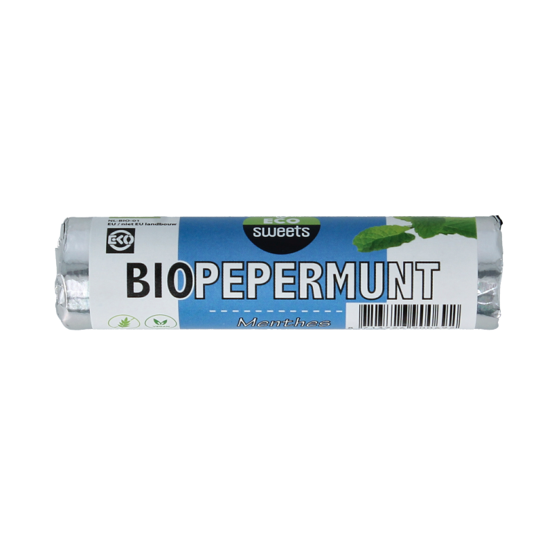 Eco Sweets Pepermuntrolletjes bio 21 Gram