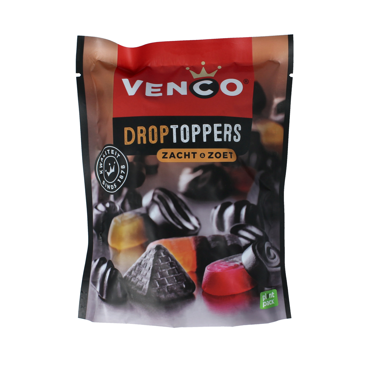 Venco Droptoppers zacht zoet 225.00 Gram