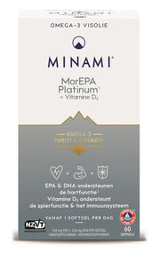 Minami MorEPA platinum + vitamine D3 60.00 Softgels