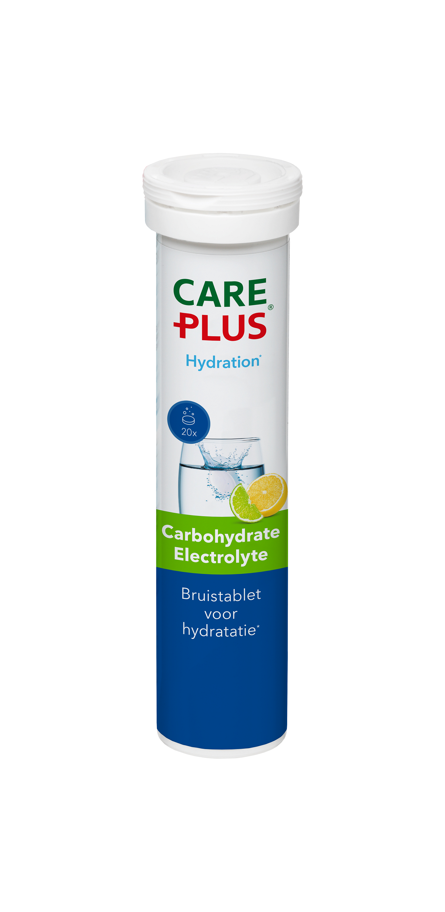 Care Plus Carbohydrate electrolyte lemon lime 20.00 Bruistabletten