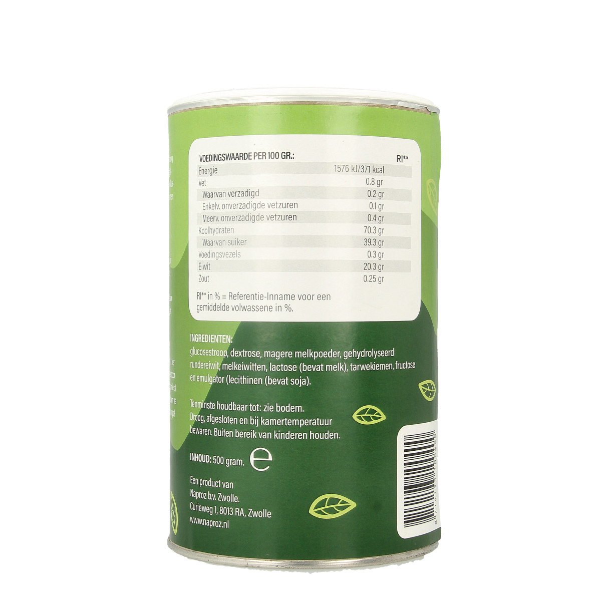 Nutriforce Gewichtstoename 500.00 Gram