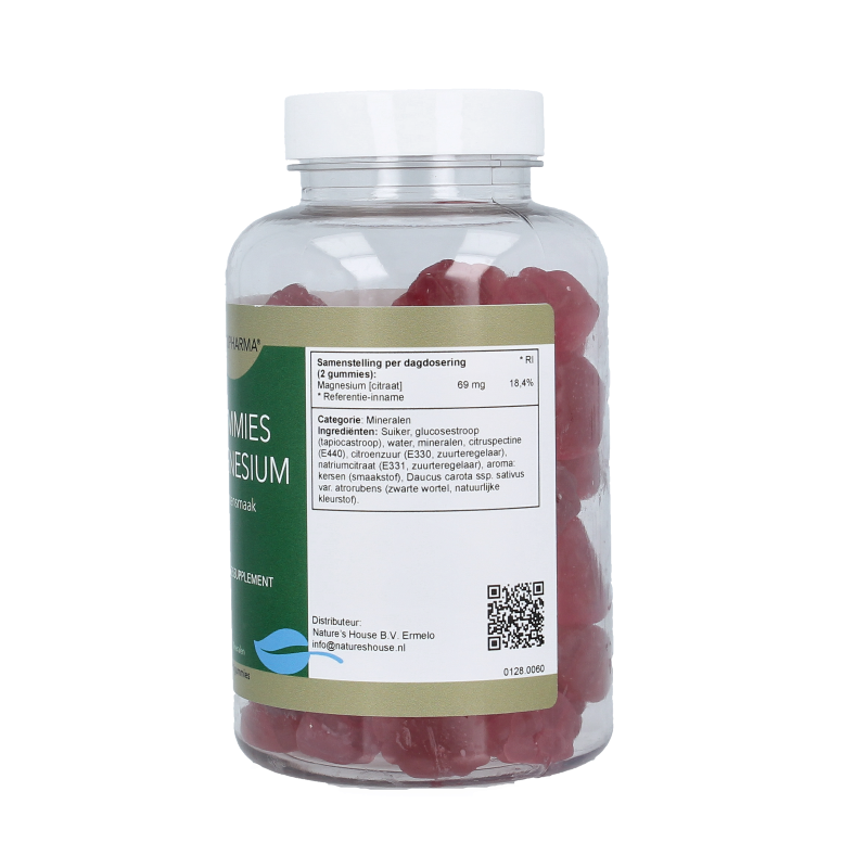 Natupharma Gummies magnesium kersensmaak 60 Gummies