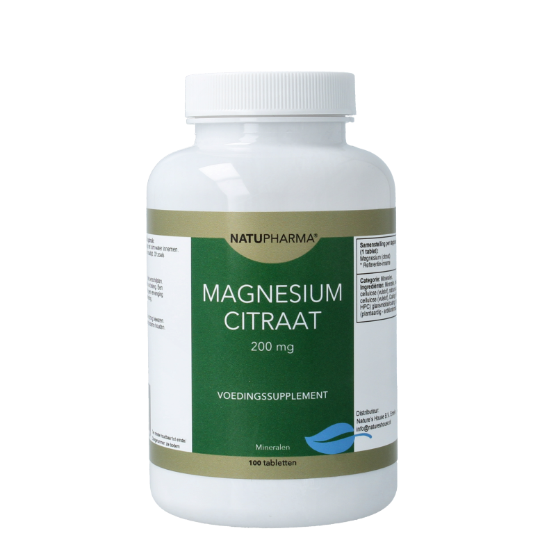 Natupharma Magnesium citraat 200mg 100 Tabletten