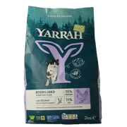 Yarrah Kattenvoer voor gesteriliseerde kat wheat-free bio 2000 Gram
