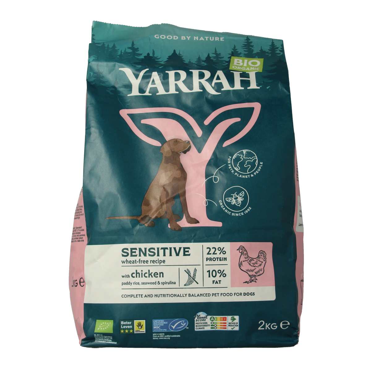 Yarrah Hondenvoer sensitive bio MSC 2000.00 Gram