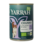 Yarrah Kat kip kalkoen in saus bio 405.00 Gram