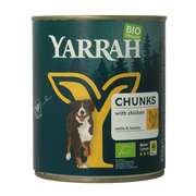 Yarrah Hond brokjes kip in saus bio 820 Gram