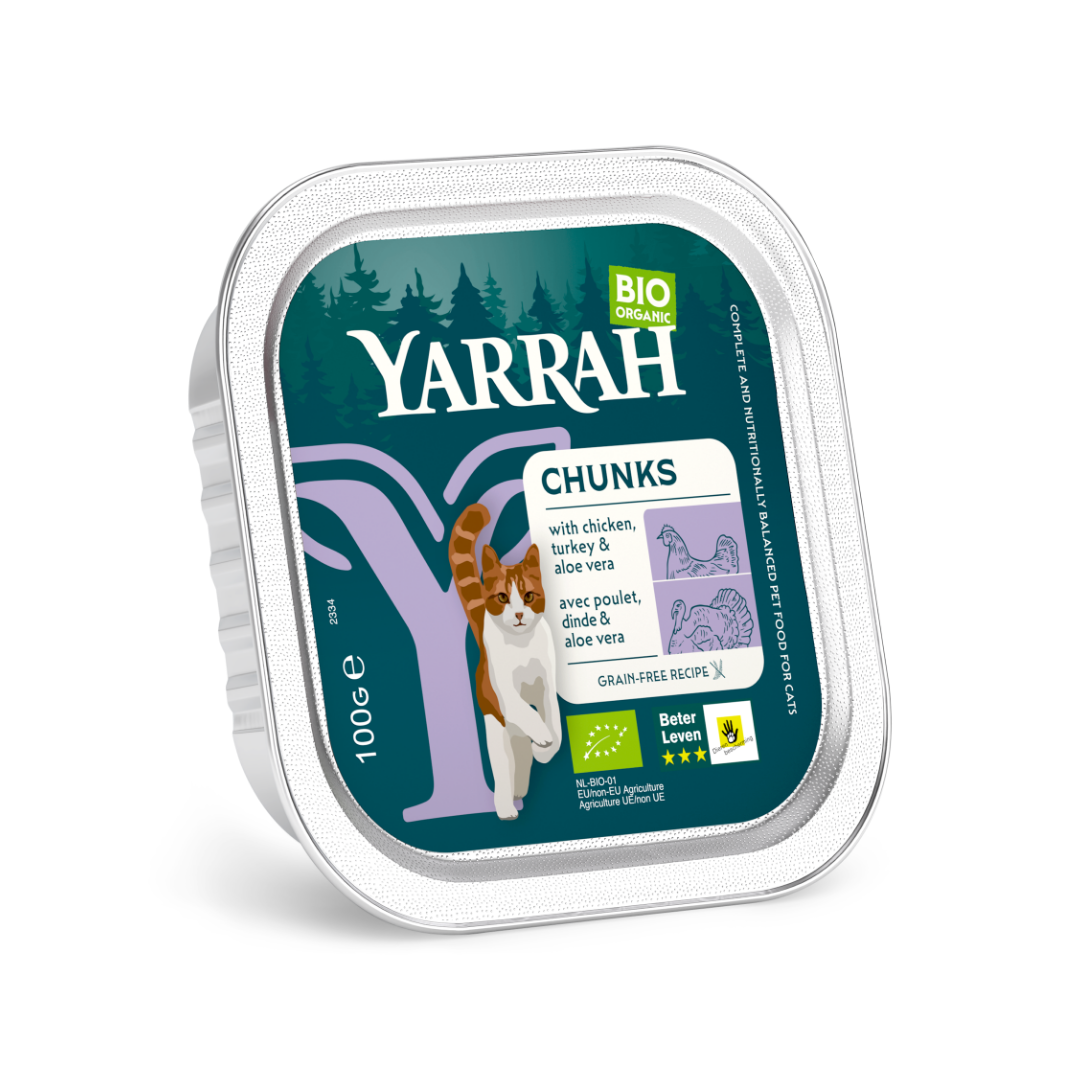 Yarrah Kat alucup kip kalkoen bio 100 Gram