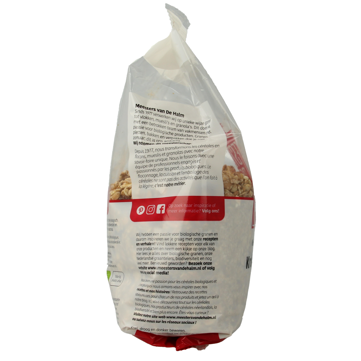 De Halm Krokante muesli rozijn bio 500.00 Gram