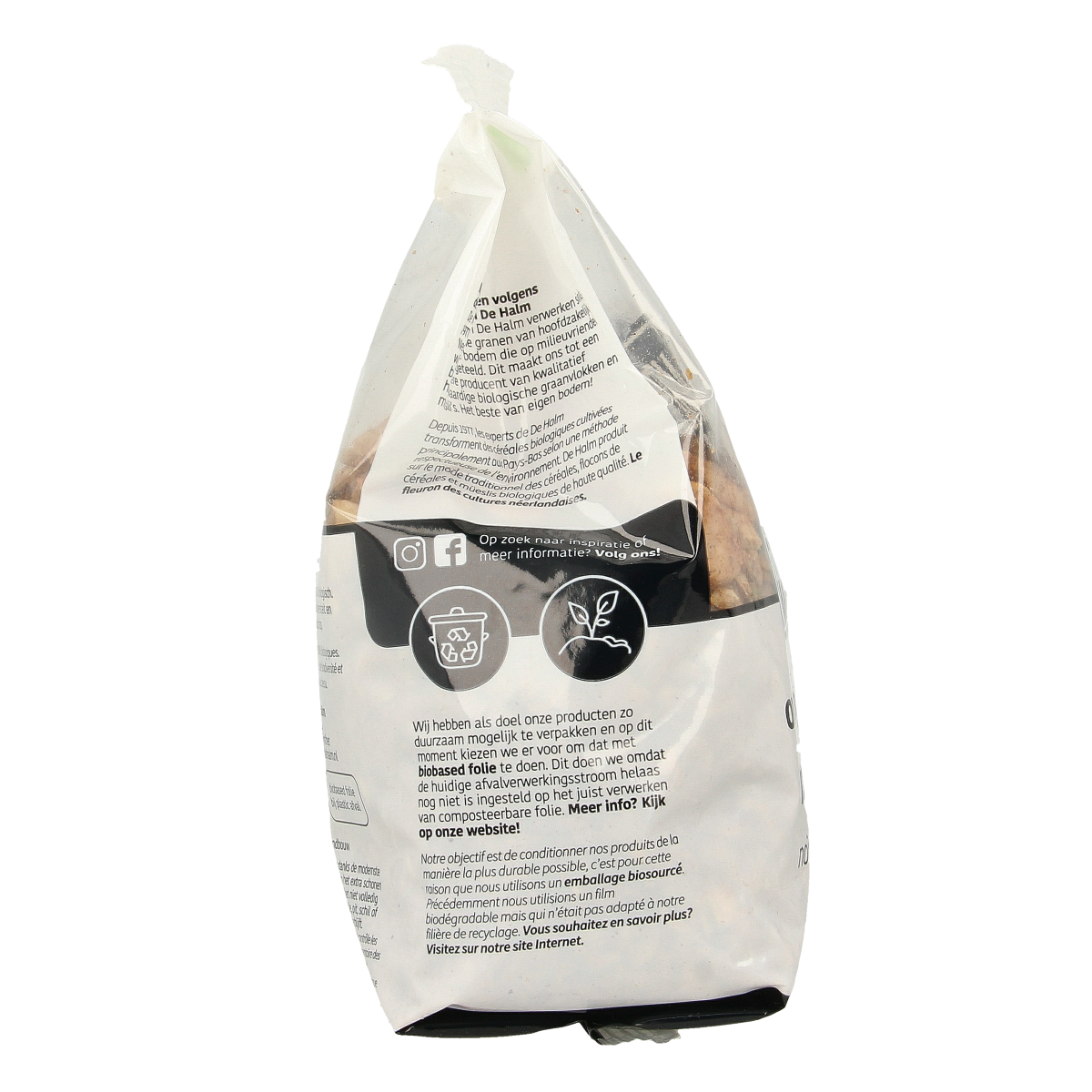 De Halm Ovengebakken noten en zaden bio 400.00 Gram