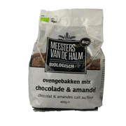 De Halm Ovengebakken mix chocolade en amandel bio 400.00 Gram