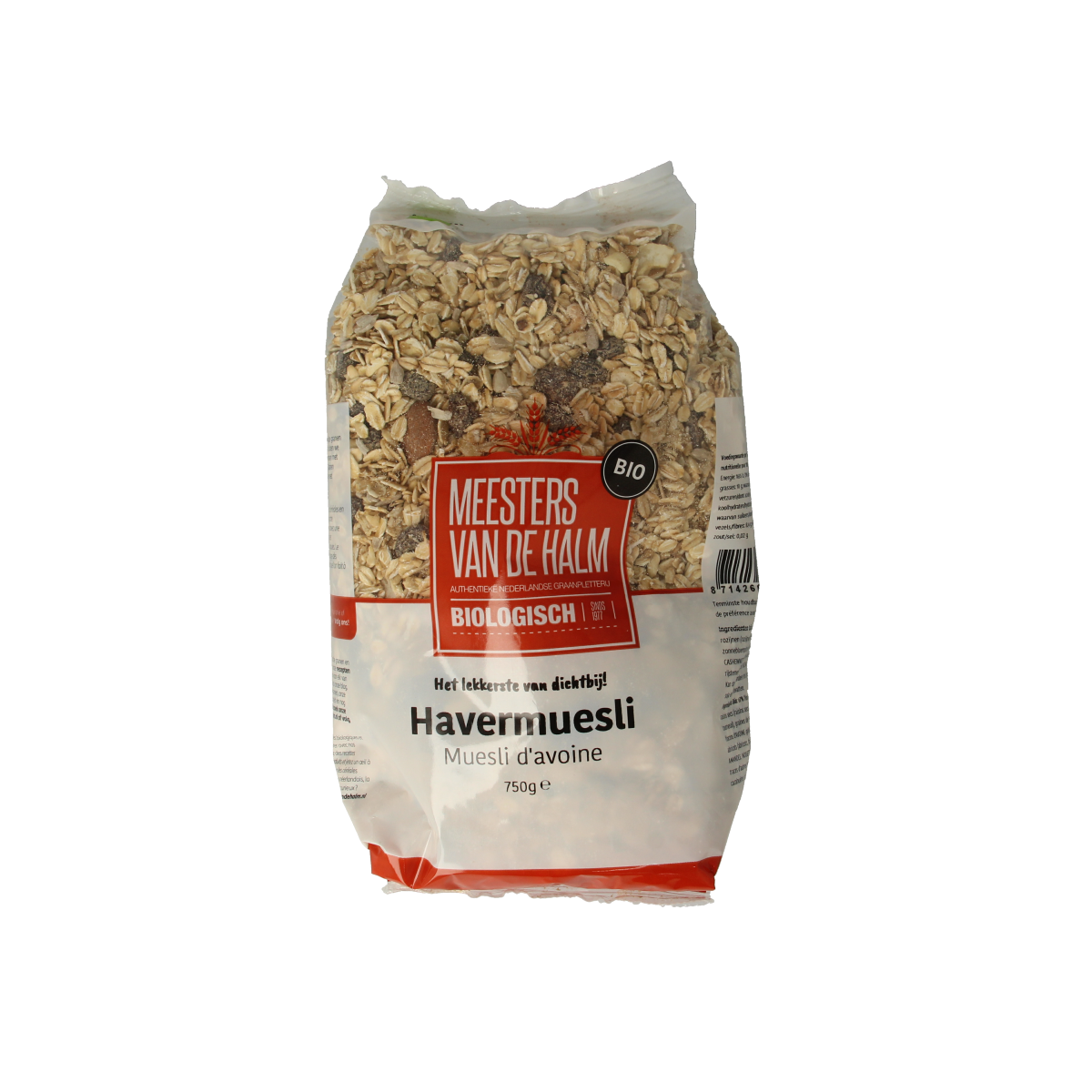 De Halm Havermuesli bio 750.00 Gram