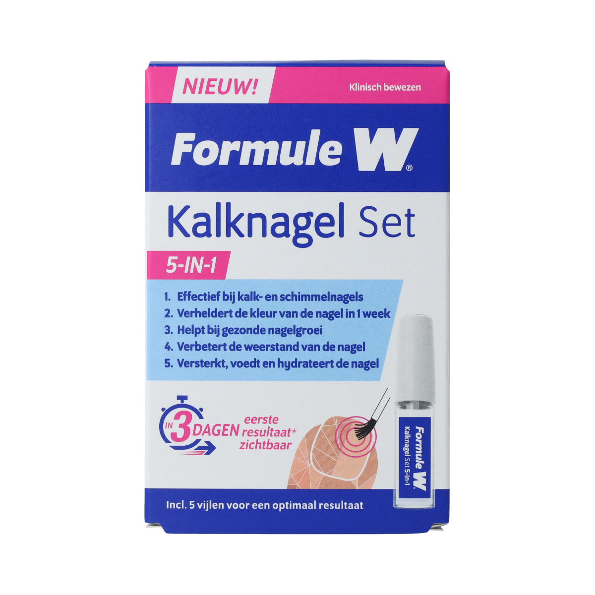 Formule W Kalknagel set 5-in-1 1.00 Set