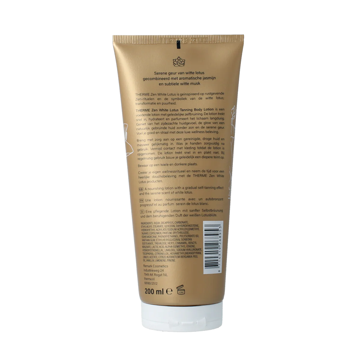 Therme Zen white lotus tanning bodylotion 200.00 Milliliter