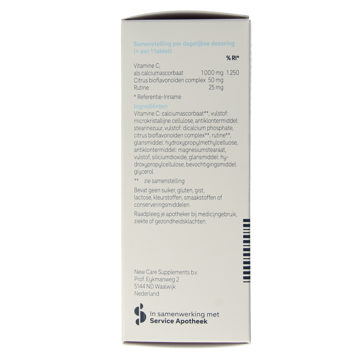 Leefit Vit C 1000 gebufferd 60.00 Tabletten