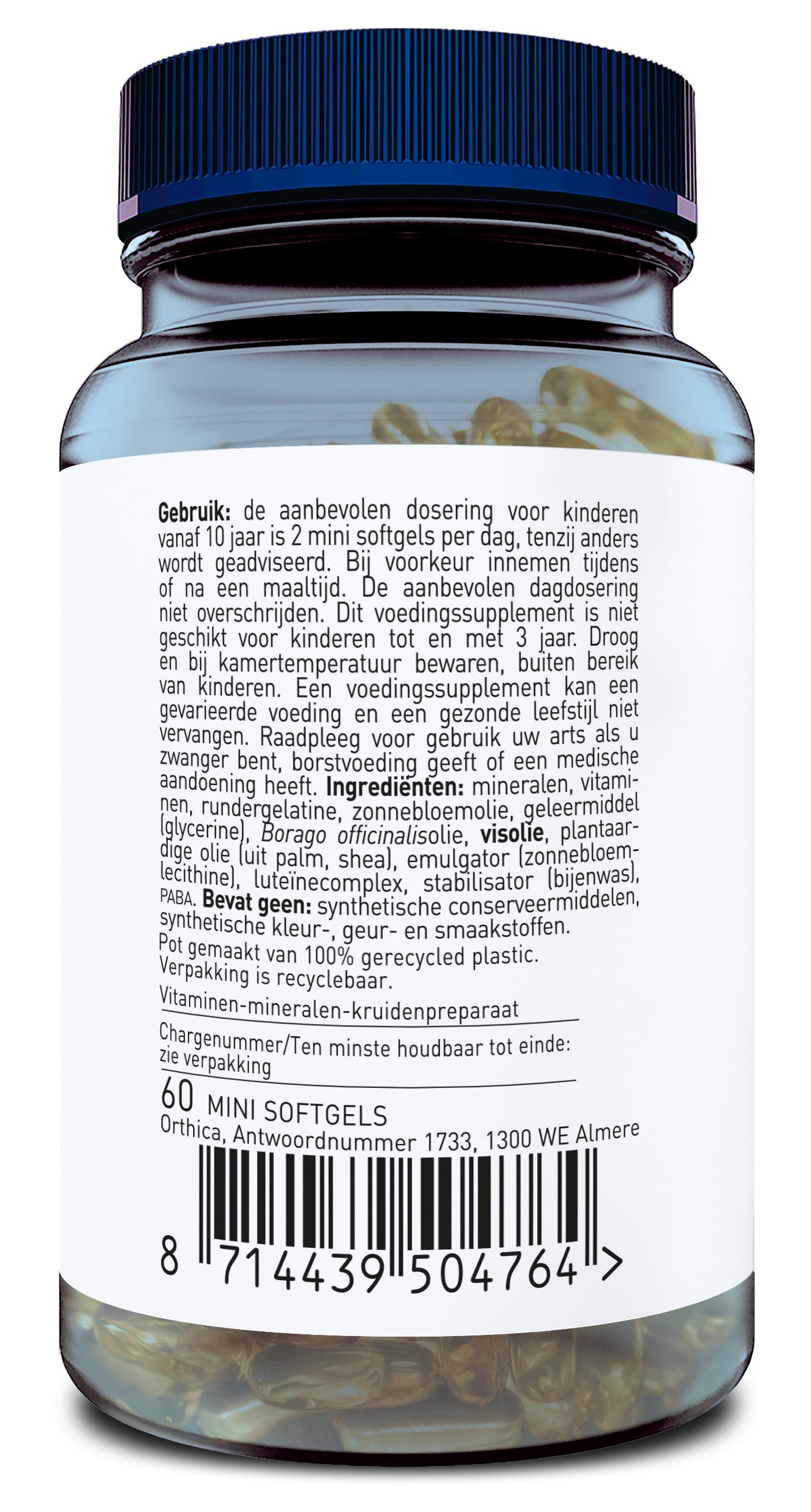 Orthica Multi Tiener 60.00 Softgels