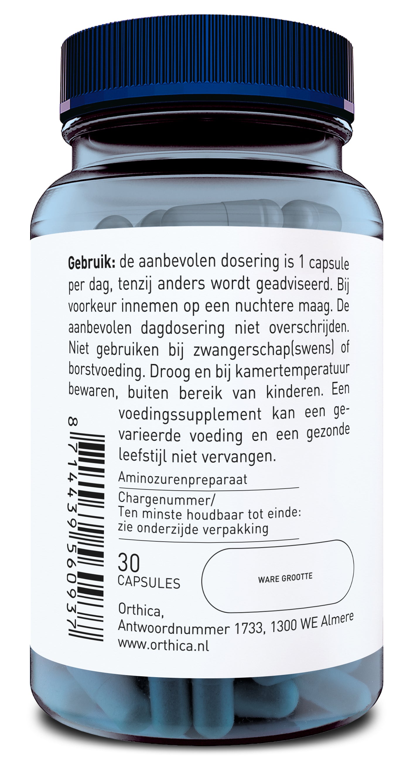 Orthica L-Tyrosine 500 30.00 Capsules