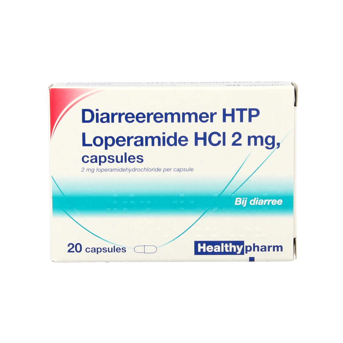 Healthypharm Loperamide 2mg diarreeremmer 20.00 Capsules