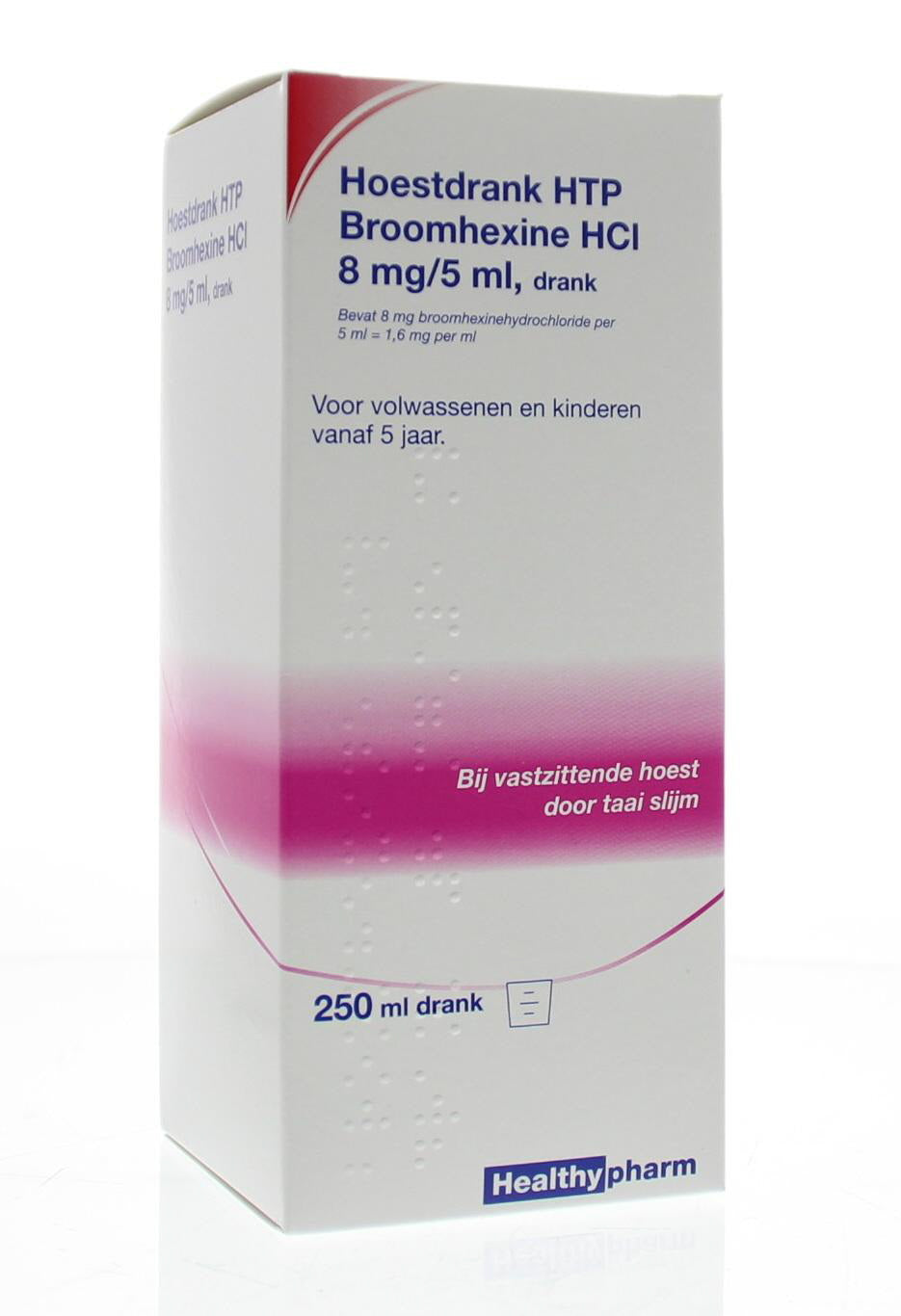 Healthypharm Broomhexine hoestdrank 8mg 250.00 Milliliter