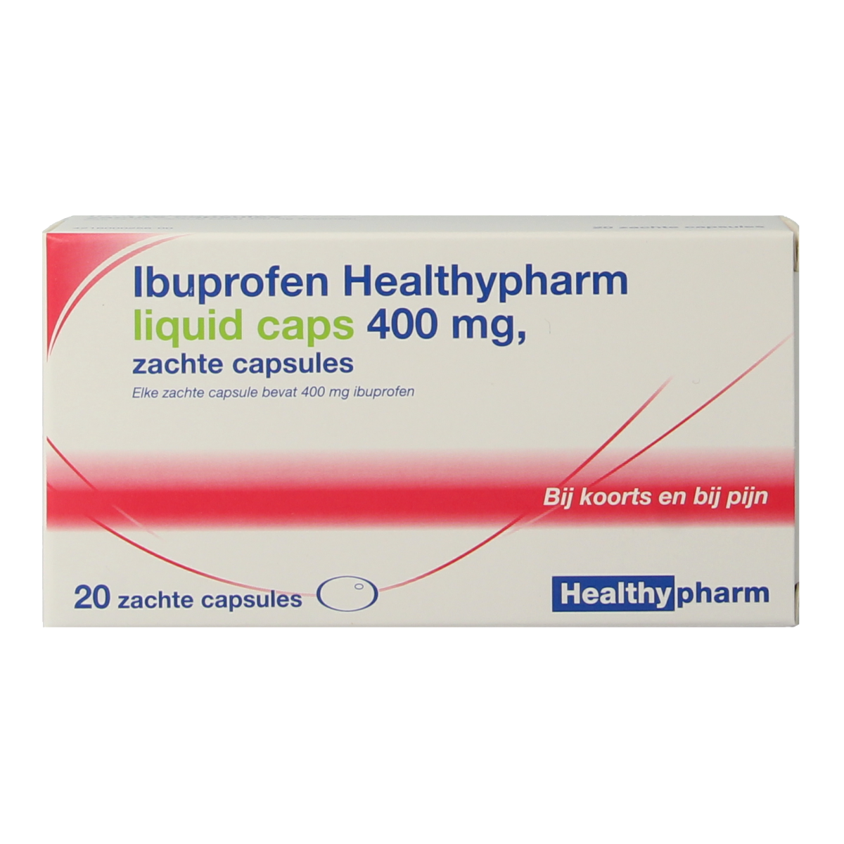 Healthypharm Ibuprofen 400mg liquid caps 20.00 Capsules