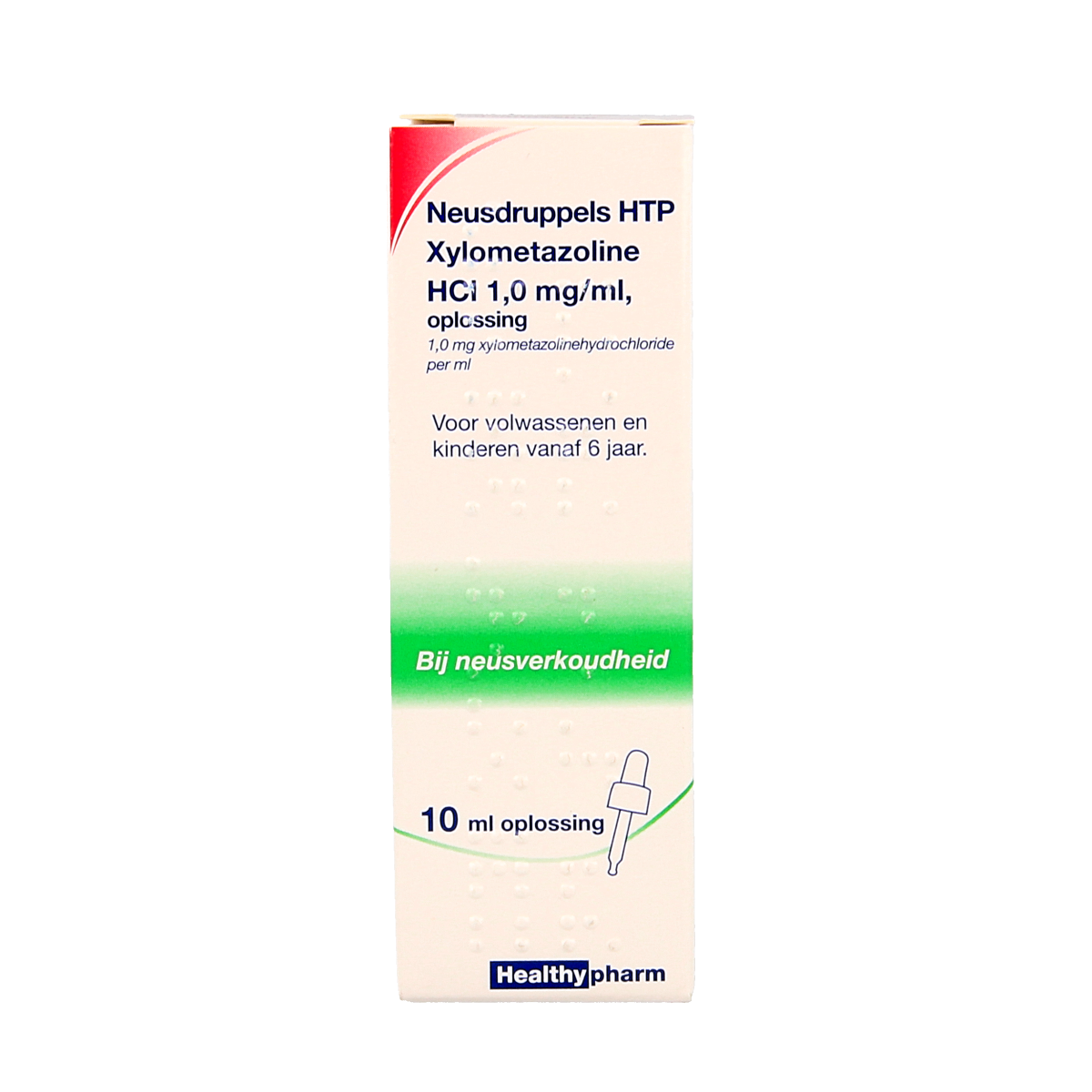 Healthypharm Neusdruppels HTP Xylometazoline HCl 1mg/ml 10.00 Milliliter
