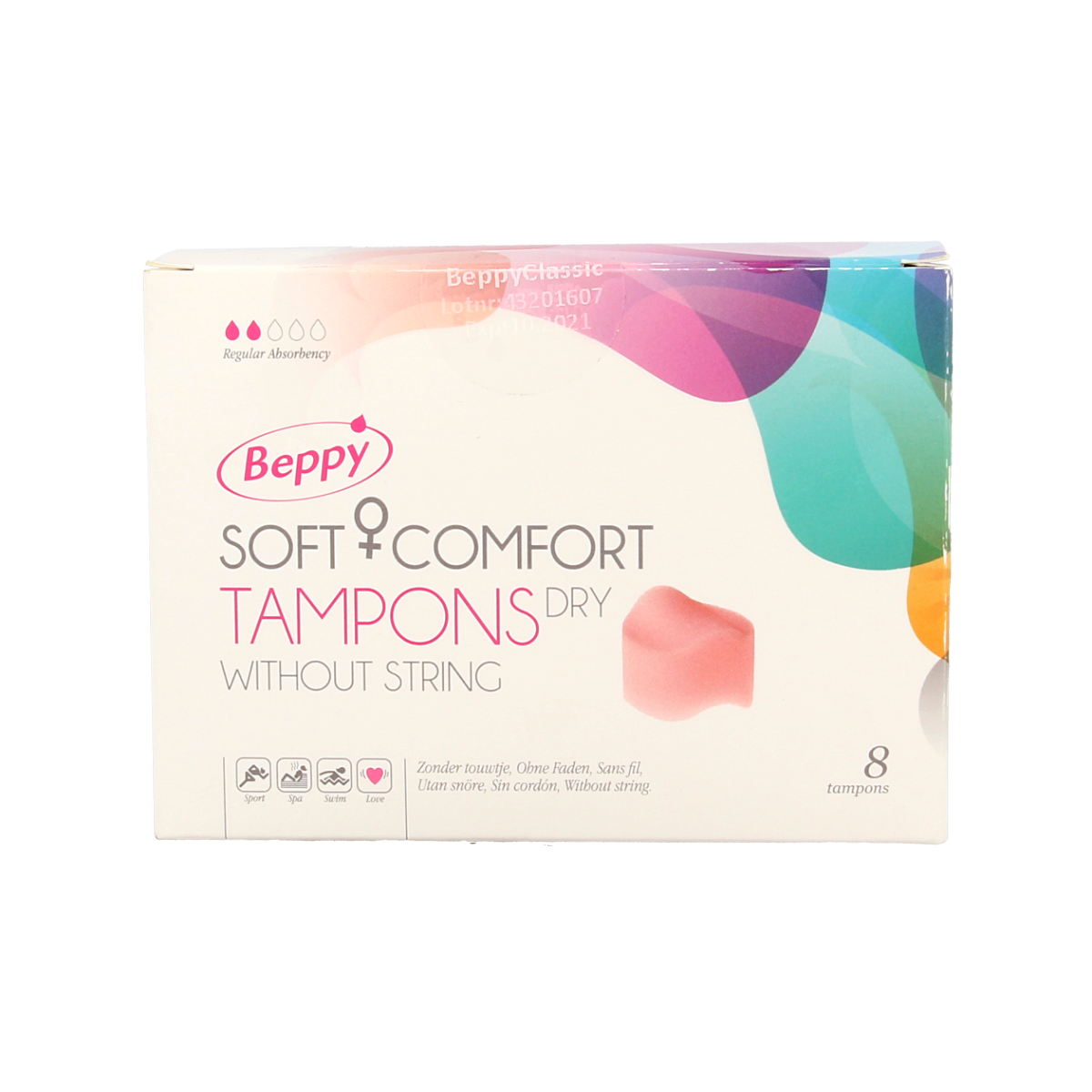Beppy Soft+ comfort tampons dry 8.00 Stuks