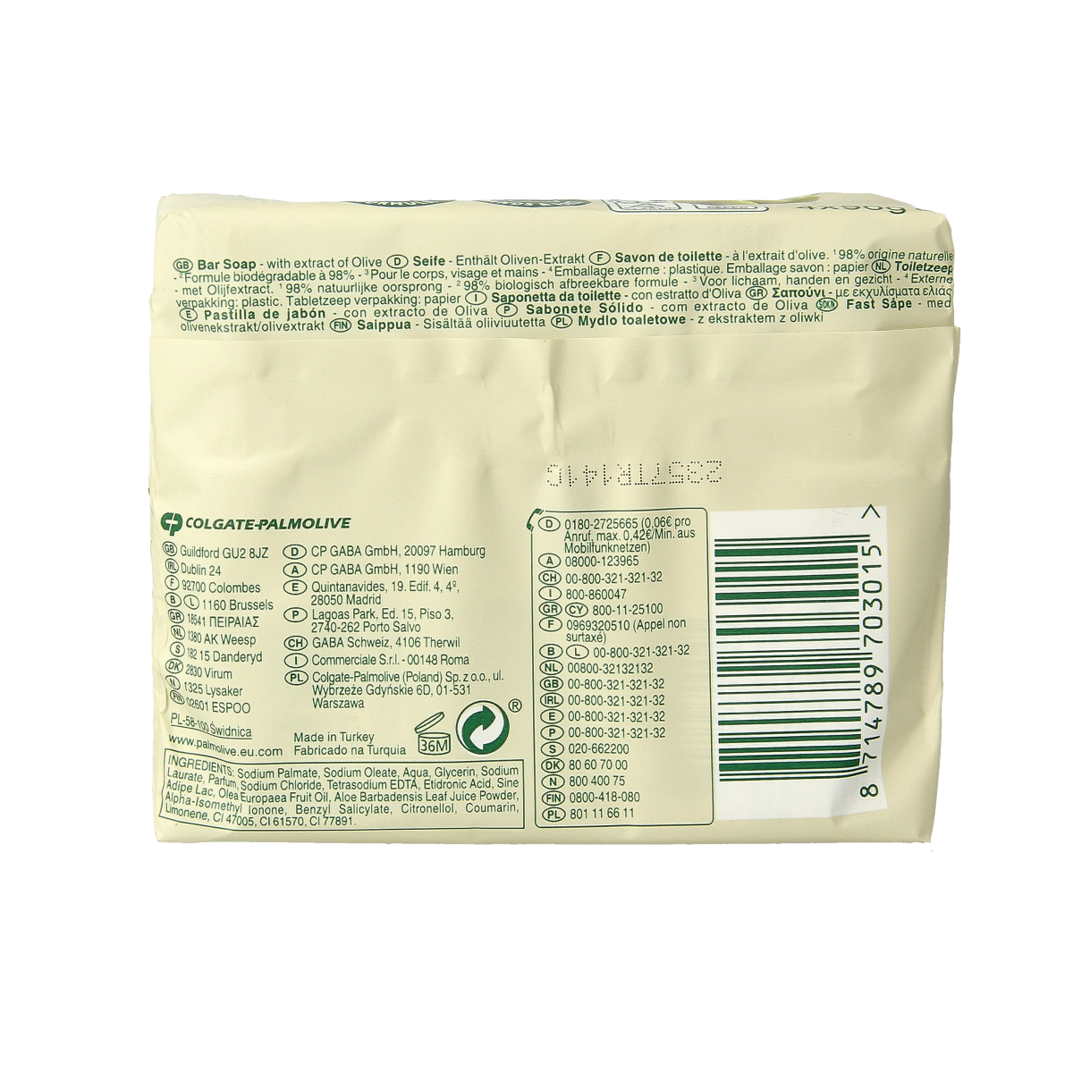 Palmolive Zeep original olive 90 gram 4.00 Stuks