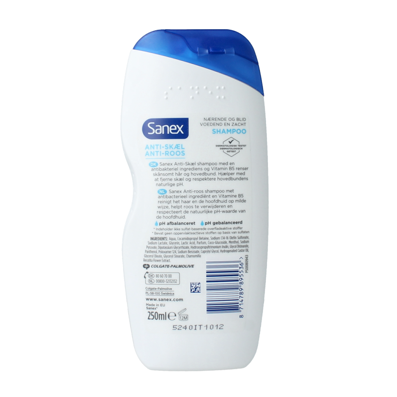 Sanex Shampoo anti roos 250 Milliliter