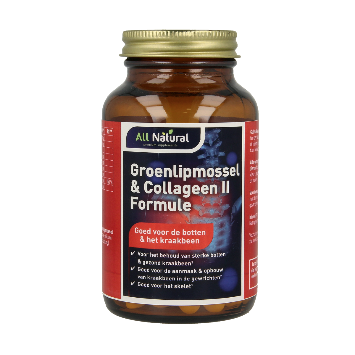 All Natural Groenlipmossel & collageen II formule 60.00 Tabletten