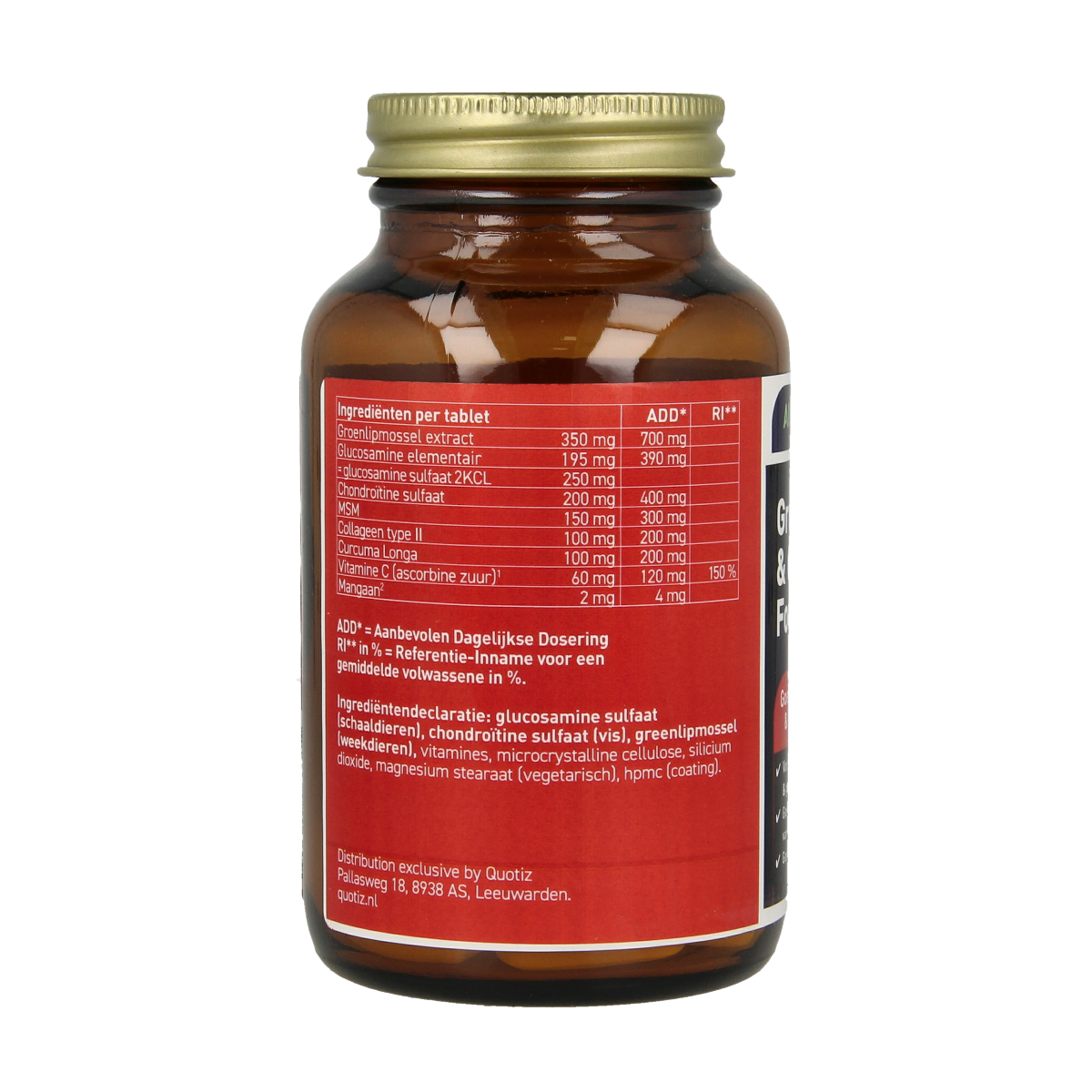 All Natural Groenlipmossel & collageen II formule 60.00 Tabletten