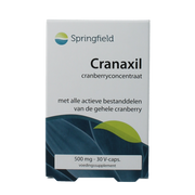 Springfield Cranaxil cranberry 500mg 30.00 Vegetarische capsules
