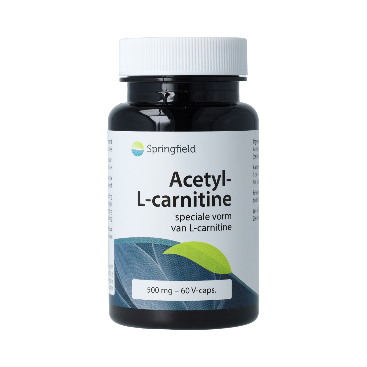 Springfield Acetyl-L-Carnitine 500mg 60.00 Vegetarische capsules