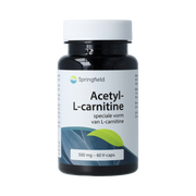 Springfield Acetyl-L-Carnitine 500mg 60.00 Vegetarische capsules
