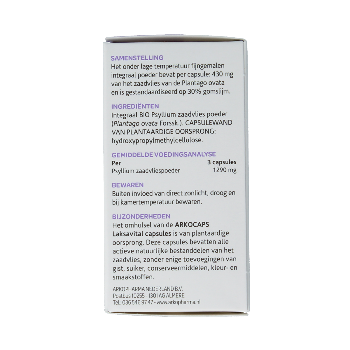 Arkocaps Laksavital bio 45.00 Capsules