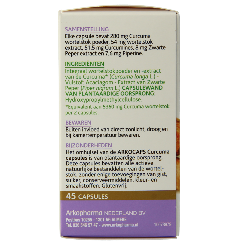 Arkocaps Curcuma 45 Capsules