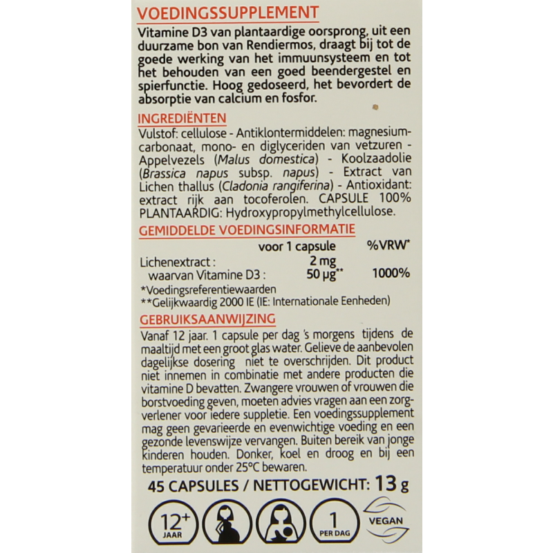 Arkocaps Vitamine D3 2000IE vegan 45 Capsules