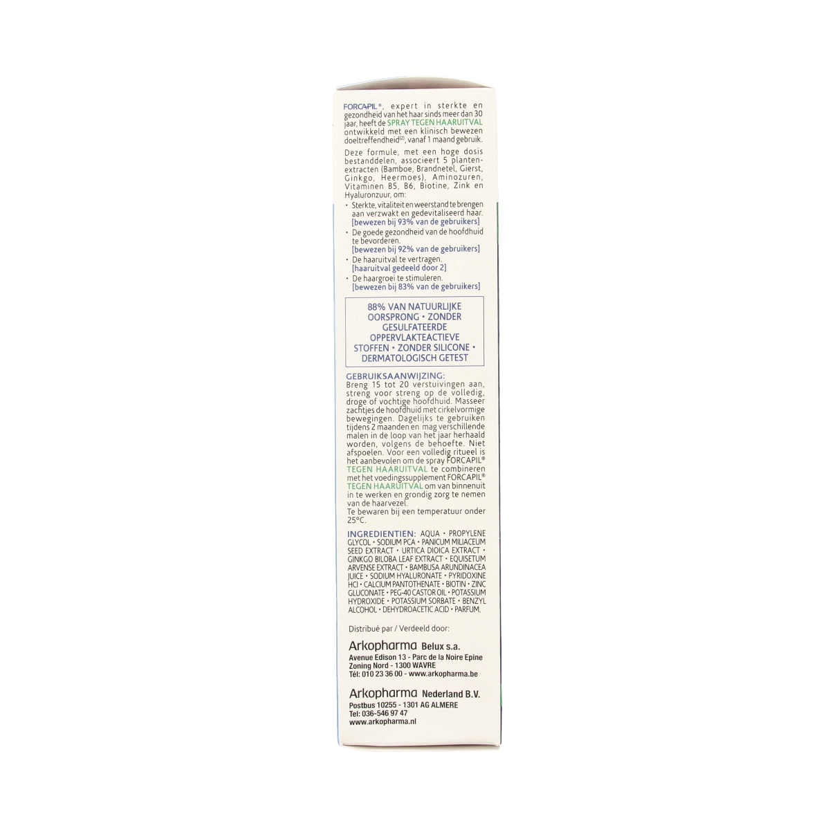 Forcapil Tegen haaruitval spray 125.00 Milliliter