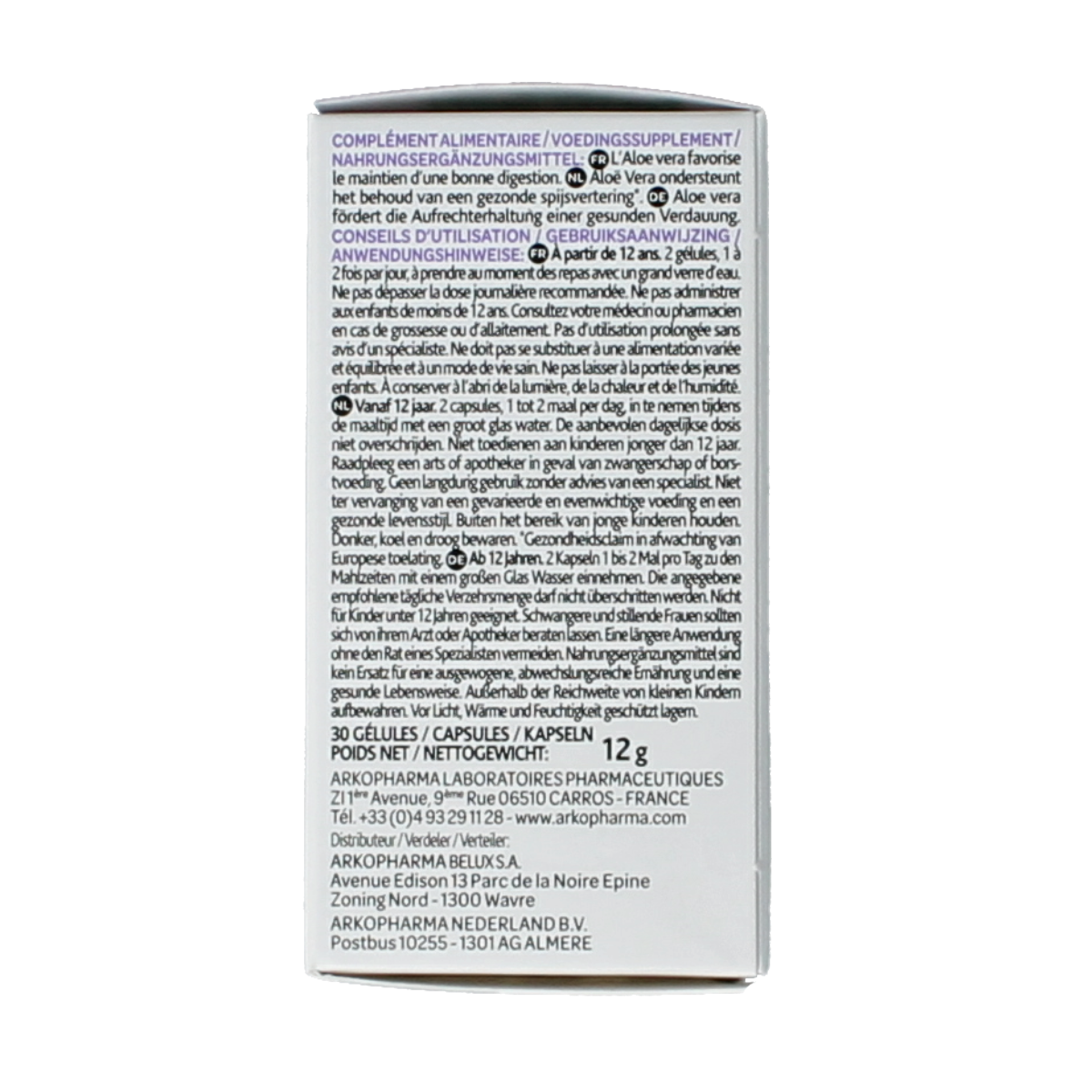 Arkocaps Aloe vera bio 30.00 Capsules