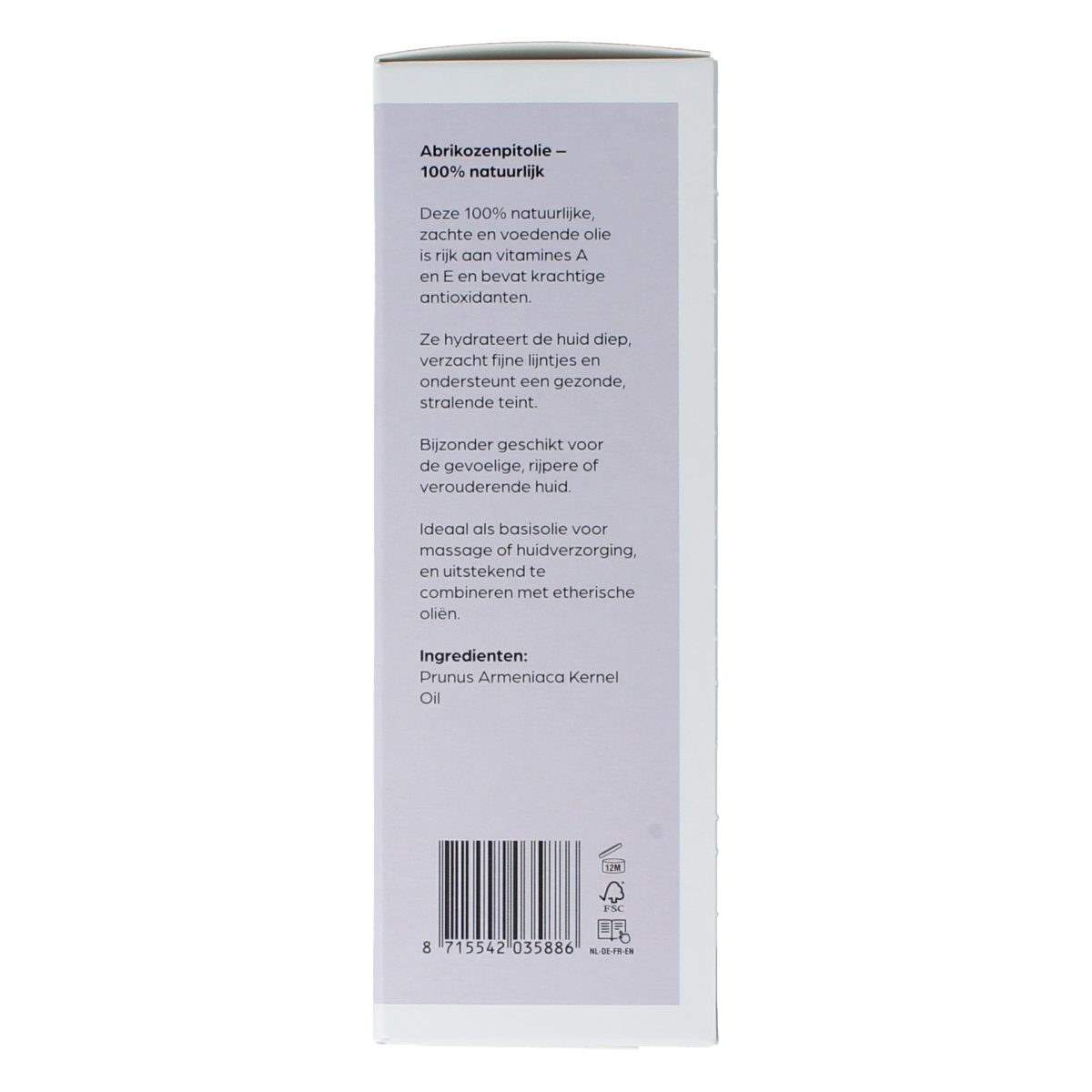 Volatile Abrikozenpit basisolie glazen fles 100.00 Milliliter