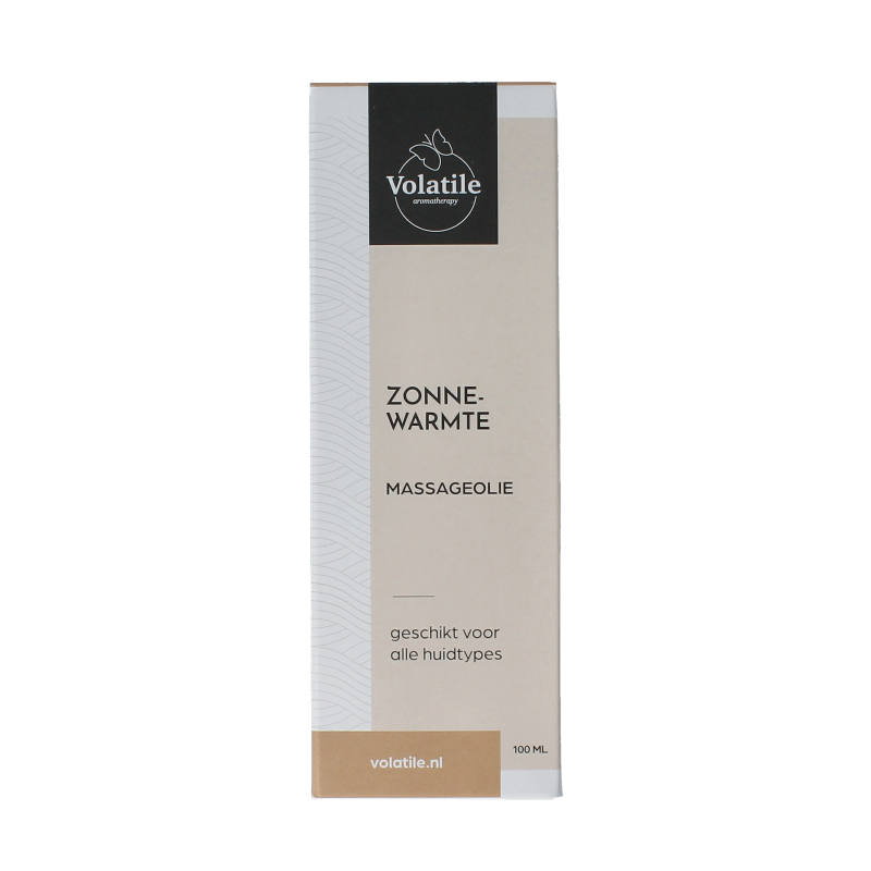Volatile Massageolie zonnewarmte glas met pomp 100 Milliliter