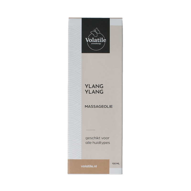 Volatile Massageolie ylang ylang glas met pomp 100 Milliliter