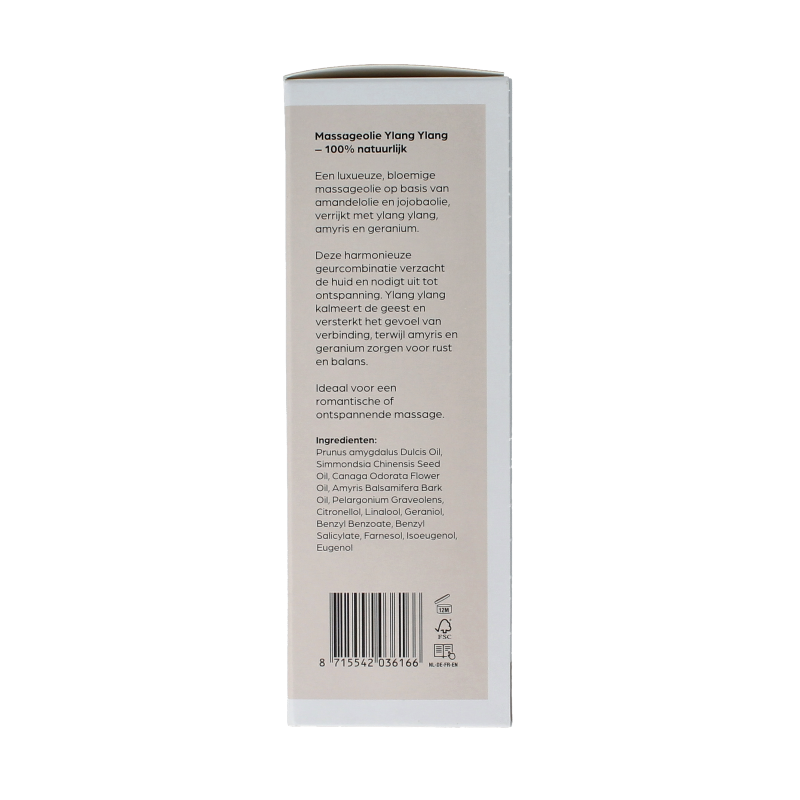 Volatile Massageolie ylang ylang glas met pomp 100 Milliliter