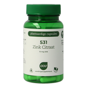 AOV 531 Zink citraat 15mg 60.00 Vegetarische capsules
