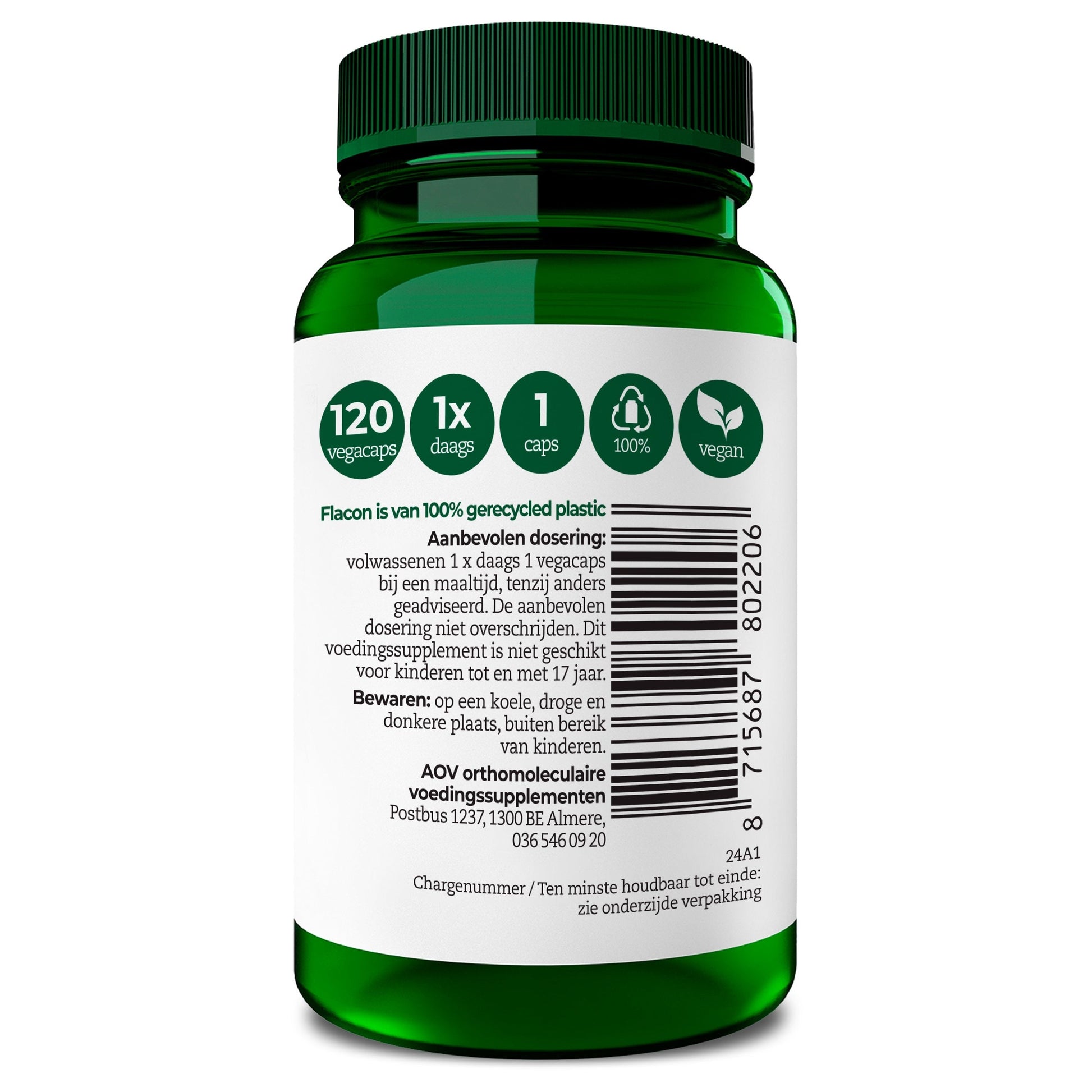 AOV 220 Pyridoxaal-5-fosfaat 120 Vegetarische capsules