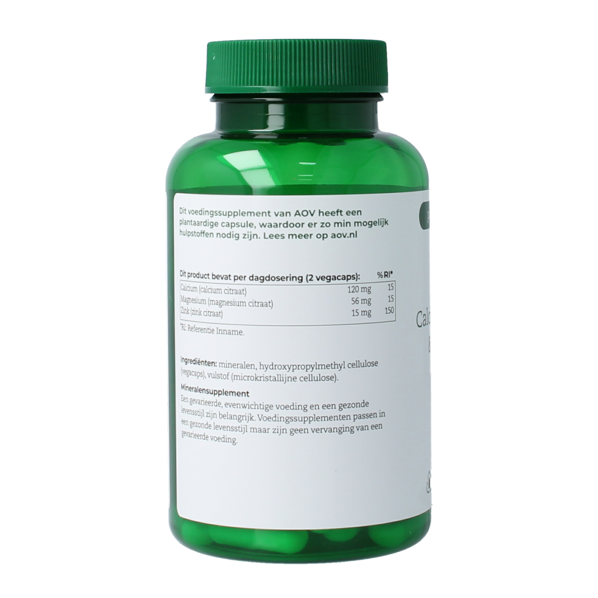 AOV 551 Calcium magnesium & zink citraat 90.00 Vegetarische capsules