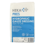 Hekapres Hydrofiele gaaskompres 10 x 10cm 100.00 Stuks